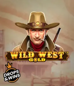  See the bold sheriff of "Wild West Gold," a thrilling slot game by Pragmatic Play. The visual features a determined sheriff with a sheriff’s badge, set against a dusty Old West town backdrop. The game's title is boldly featured in a stylized font, highlighting the theme of adventure and law enforcement in the wild frontier. 