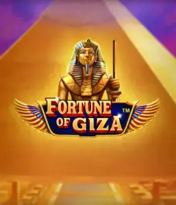 Explore the mystical world of the Fortune of Giza game by Pragmatic Play, featuring a noble depiction of a Pharaoh set against the iconic pyramid backdrop. This graphic captures the splendor of Egyptian heritage, ideal for those interested in ancient civilizations, delivering a thrilling gaming experience.